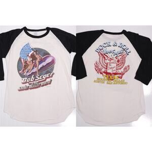 Bob Seger Silver Bullet Band The Distance Tour Texas 1983 Vintage Concert Shirt